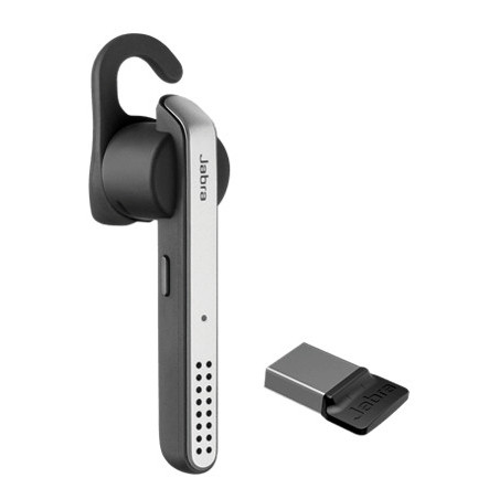 Jabra Stealth UC MS Auricolare Wireless A clip, In-ear Musica e Chiamate Micro-USB Bluetooth Nero