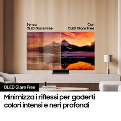 Samsung TV OLED 4K 65" QE65S95DATXZT Smart TV Wi-Fi Graphite Black 2024, Processore NQ4 AI GEN2, OLED Glare Free, Infinity One