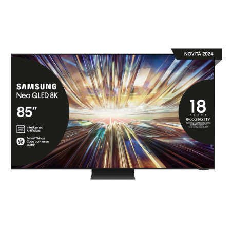 Samsung TV Neo QLED 8K 85” QE85QN800DTXZT Smart TV Wi-Fi Graphite Black 2024, NQ8 AI GEN2 Processor 8K, 8K AI Upscaling,