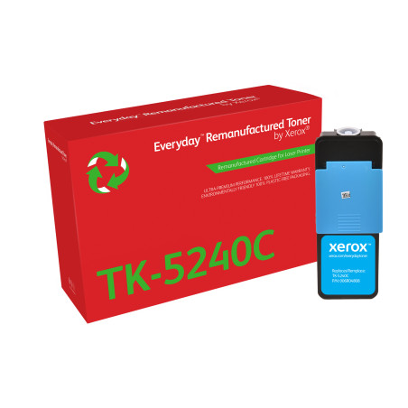 Everyday Rigenerato Toner rigenerato Everyday™ di Xerox Ciano compatibile con Kyocera TK-5240C, Capacità standard