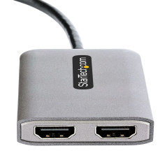 StarTech.com Adattatore da DisplayPort a HDMI - DisplayPort 1.4 MST Hub con cavo da 30 cm - Convertitore DP Doppio HDMI 4K 60Hz