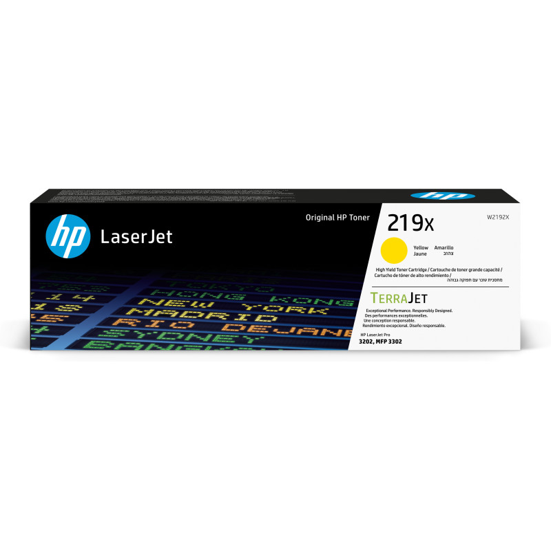 HP Cartuccia toner originale ad alta capacità LaserJet 219X giallo