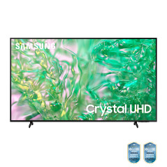 Samsung TV Crystal UHD 4K 75” UE75DU8070UXZT Smart TV Wi-Fi Black 2024, Processore Crystal 4K, 4K Upscaling, AirSlim Design,