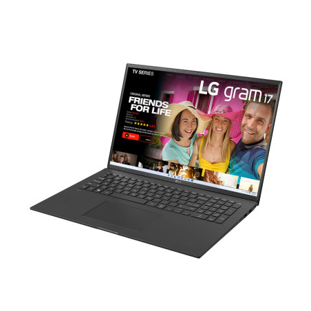 LG Gram 17ZB90R Notebook 17" - Windows 11 Home, Intel i7 Evo, 16GB RAM, 512GB SSD, solo 1.35kg di peso, Obsidian Black