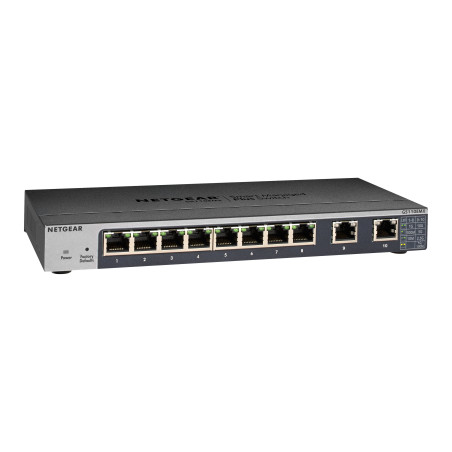 NETGEAR GS110EMX Gestito L2 10G Ethernet (100 1000 10000) Nero