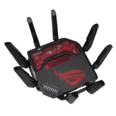 ASUS ROG Rapture GT-BE19000 router wireless Multi-Gigabit Ethernet Tri-band (2,4 GHz 5 GHz 6 GHz) Nero, Rosso