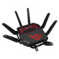 ASUS ROG Rapture GT-BE19000 router wireless Multi-Gigabit Ethernet Tri-band (2,4 GHz/5 GHz/6 GHz) Nero, Rosso