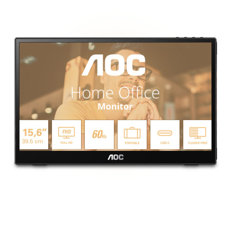 AOC T2 16T3EA Monitor PC 39,6 cm (15.6") 1920 x 1080 Pixel Full HD Nero