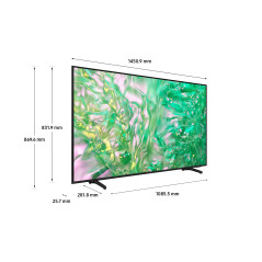 Samsung TV Crystal UHD 4K 65” UE65DU8070UXZT Smart TV Wi-Fi Black 2024, Processore Crystal 4K, 4K Upscaling, AirSlim Design,