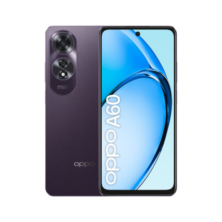 OPPO A60 Smartphone, AI Doppia Fotocamera 64+2MP, Selfie 8MP, Display 6.67” 90HZ AMOLED HD+, 5000mAh, RAM 8(Esp4GB 6GB 8GB)+ROM