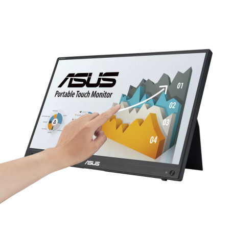 ASUS ZenScreen MB16AMTR Monitor PC 39,6 cm (15.6") 1920 x 1080 Pixel Full HD LCD Touch screen Nero