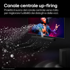 LG Soundbar S70TR, 500W su 5.1.1 canali, Dolby Atmos, DTS X, Casse posteriori incluse