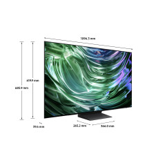 Samsung TV OLED 4K 48” QE48S90DAEXZT Smart TV Wi-Fi Graphite Black 2024, Processore NQ4 AI GEN2, Self-illuminating pixels,