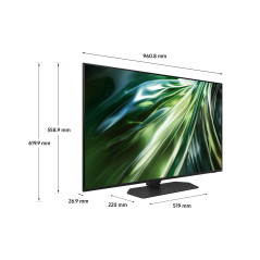 Samsung TV Neo QLED 4K 43" QE43QN90DATXZT Smart TV Wi-Fi Titan Black 2024, Processore NQ4 AI GEN2, Tecnologia Quantum Matrix,