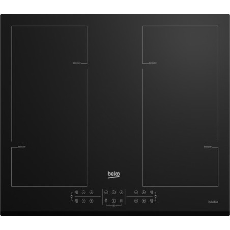 Beko HII64206F2MT Nero Da incasso 60 cm Piano cottura a induzione 4 Fornello(i)