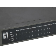 LevelOne GEP-2652 switch di rete Gestito L2 Gigabit Ethernet (10 100 1000) Supporto Power over Ethernet (PoE) Grigio