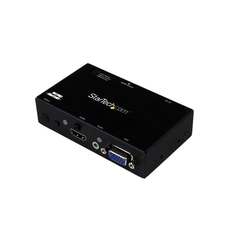 StarTech.com Switch Commutatore 2x1 HDMI + VGA a HDMI - Switch Convertitore HDMI / VGA a HDMI con commutazione prioritaria -