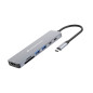 Conceptronic DONN28G replicatore di porte e docking station per laptop Cablato USB 3.2 Gen 1 (3.1 Gen 1) Type-C Grigio