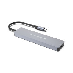 Conceptronic DONN28G replicatore di porte e docking station per laptop Cablato USB 3.2 Gen 1 (3.1 Gen 1) Type-C Grigio