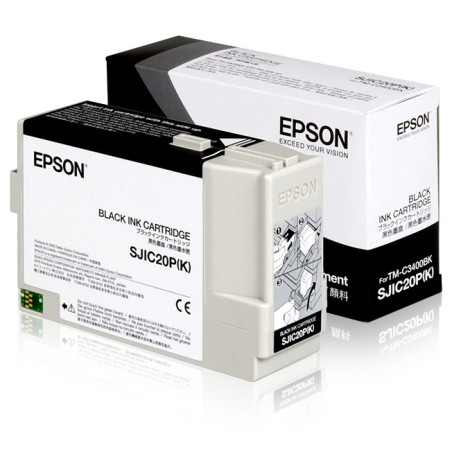 Epson SJIC20P(K) - Ink cartridge for TM-C3400BK (Black)