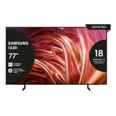 Samsung TV OLED 4K 77” QE77S85DAEXZT Smart TV Wi-Fi Graphite Black 2024, Processore NQ4 AI GEN2, Self-illuminating pixels,