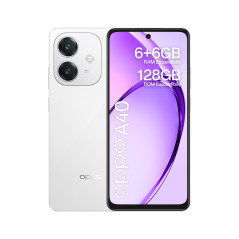 OPPO A40 Smartphone, Fotocamera AI 50MP, Selfie 5MP, Display 6.67” 90HZ LCD HD+, 5100mAh, RAM 12 GB (6+6) + ROM 128GB, IP54,