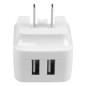 StarTech.com Caricabatterie da Muro a doppia porta x2 USB ad alta potenza ( 17W / 3.4 Amp ) con prese da viaggio