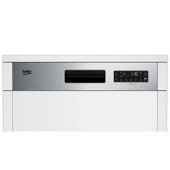 Beko b300 Lavastoviglie 60cm semi-integrata con cruscotto Inox, Classe D, 45 dBA