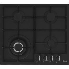 Beko HIYG 64225 SBO piano cottura Nero Da incasso 60 cm Gas 4 Fornello(i)