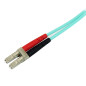 StarTech.com Cavo patch duplex LSZH fibra multimod. 50/125 2 m 10 Gb Aqua LC-SC