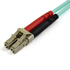 StarTech.com Cavo in fibra ottica multimodale da LC/UPC a LC/UPC OM4 da 7 m - Fibra LOMMF/VCSEL Zipcord da 50/125 µm, Reti 100G