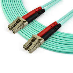 StarTech.com Cavo in fibra ottica multimodale da LC UPC a LC UPC OM4 da 7 m - Fibra LOMMF VCSEL Zipcord da 50 125 µm, Reti 100G