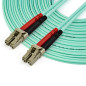 StarTech.com Cavo in fibra ottica multimodale da LC/UPC a LC/UPC OM4 da 10 m - Fibra LOMMF/VCSEL Zipcord da 50/125 µm, Reti