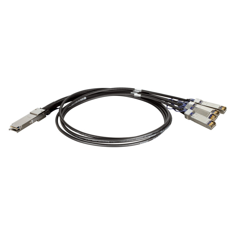 D-Link QSFP+ / 4xSFP+, 1m cavo InfiniBand e in fibra ottica QSFP+ 4 x SFP+ Nero