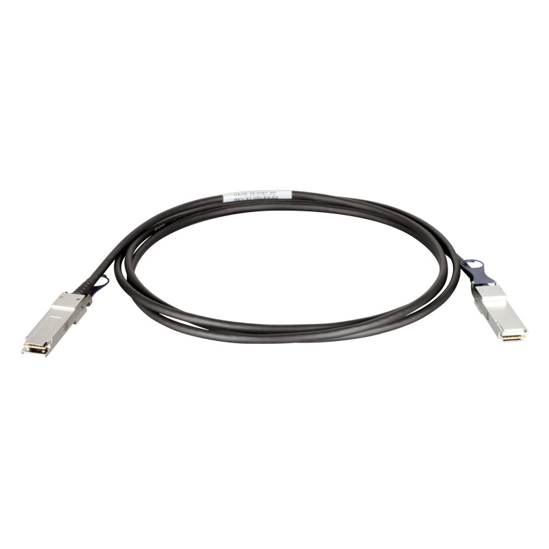 D-Link QSFP+, 3m cavo InfiniBand e in fibra ottica QSFP+ Nero