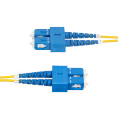 StarTech.com Cavo in fibra ottica duplex monomodale OS2 da SC a SC (UPC) da 30 m, 9 125µm, 40G 100G, Insensibile alla