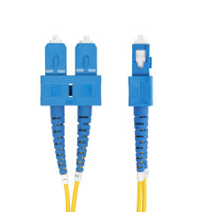 StarTech.com Cavo in fibra ottica duplex monomodale OS2 da SC a SC (UPC) da 3m, 9/125µm, 40G/100G, Insensibile alla piegatura,