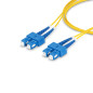 StarTech.com Cavo in fibra ottica duplex monomodale OS2 da SC a SC (UPC) da 3m, 9/125µm, 40G/100G, Insensibile alla piegatura,