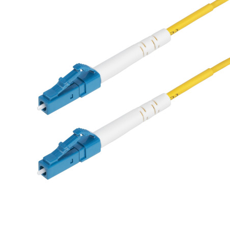 StarTech.com Cavo in fibra ottica simplex monomodale OS2 da LC a LC (UPC) da 2m, 9 125µm, 40G 100G, insensibile alla piegatura,