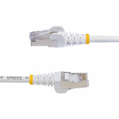 StarTech.com Cavo Ethernet CAT8 bianco da 2m, RJ45 Snagless, 25G 40G, 2000MHz, 100W PoE++, S FTP, cavo lan in rame puro 26AWG,