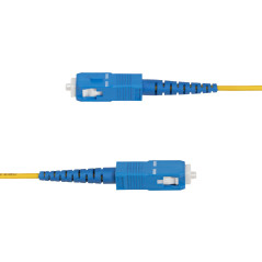 StarTech.com Cavo in fibra ottica simplex monomodale OS2 da LC a SC (UPC) da 15m, 9 125µm, 40G 100G, Insensibile alla