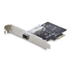 StarTech.com Scheda di Rete SFP GbE a 1 porta, PCIe 2.1 x1, Intel I210-IS, Controller 1GbE, 1000BASE rame fibra ottica, NIC