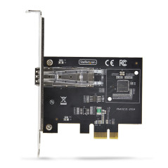 StarTech.com Scheda di Rete SFP GbE a 1 porta, PCIe 2.1 x1, Intel I210-IS, Controller 1GbE, 1000BASE rame fibra ottica, NIC