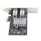 StarTech.com Scheda di Rete SFP GbE a 2 Porte, PCIe 2.1 x1, Intel I210-IS, Controller 1GbE, 1000BASE rame/fibra ottica, NIC