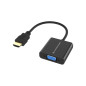 Conceptronic ABBY20B cavo e adattatore video 0,25 m HDMI tipo A (Standard) VGA (D-Sub) Nero