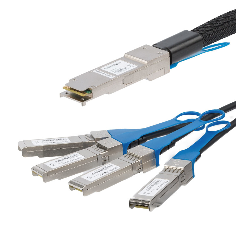 StarTech.com MSA Conforme QSFP+ Cavo Breakout Twinax ad attacco diretto - 2 m