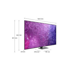 Samsung Series 9 TV QE65QN90CATXZT Neo QLED 4K, Smart TV 65" Processore Neural Quantum 4K, Dolby Atmos e OTS+, Carbon Silver