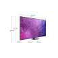 Samsung Series 9 TV QE65QN90CATXZT Neo QLED 4K, Smart TV 65" Processore Neural Quantum 4K, Dolby Atmos e OTS+, Carbon Silver