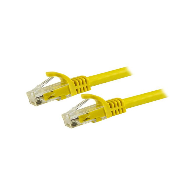 StarTech.com Cavo patch CAT6 da 7,5 m - Filo di rame al 100% - Connettore antistrappo - Giallo