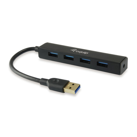 Equip 128953 hub di interfaccia USB 3.2 Gen 1 (3.1 Gen 1) Type-A 5000 Mbit s Nero